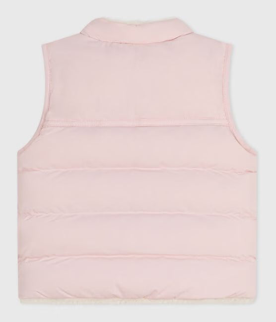 BABIES REVERSIBLE SLEEVELESS PUFFER JACKET