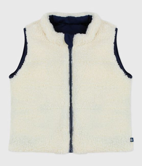 BABIES REVERSIBLE SLEEVELESS PUFFER JACKET