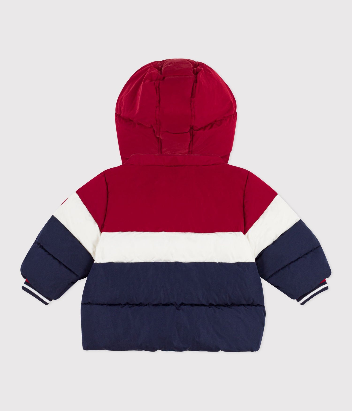BABIES' LIGHT PLAIN COLOR BLOCK PUFFER JACKET BABIES' LIGHT PLAIN COLOR BLOCK PUFFER JACKET