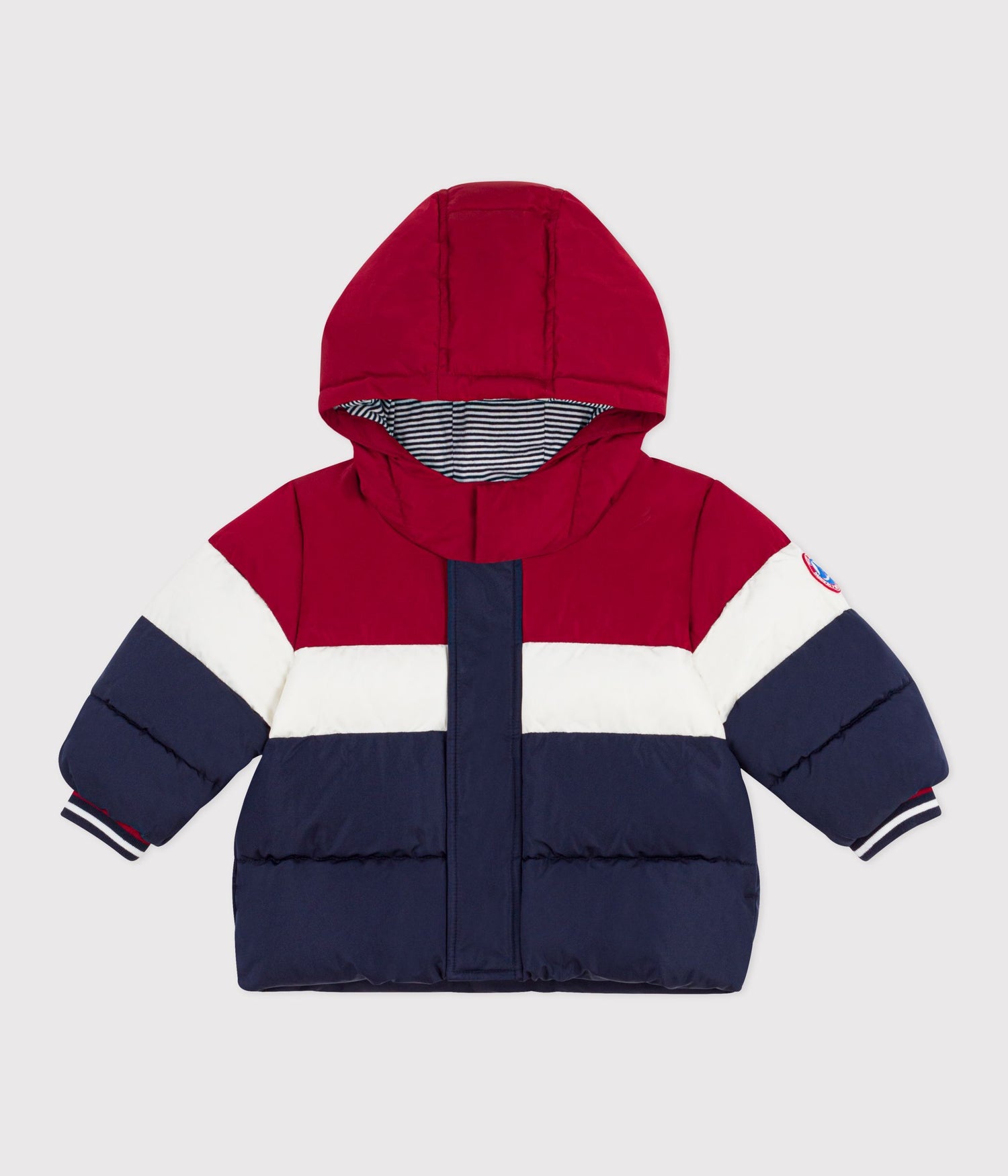BABIES' LIGHT PLAIN COLOR BLOCK PUFFER JACKET BABIES' LIGHT PLAIN COLOR BLOCK PUFFER JACKET