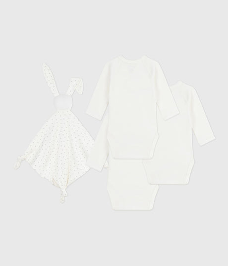 NEWBORN BABIES' EMBROIDERED COTTON GIFT SET