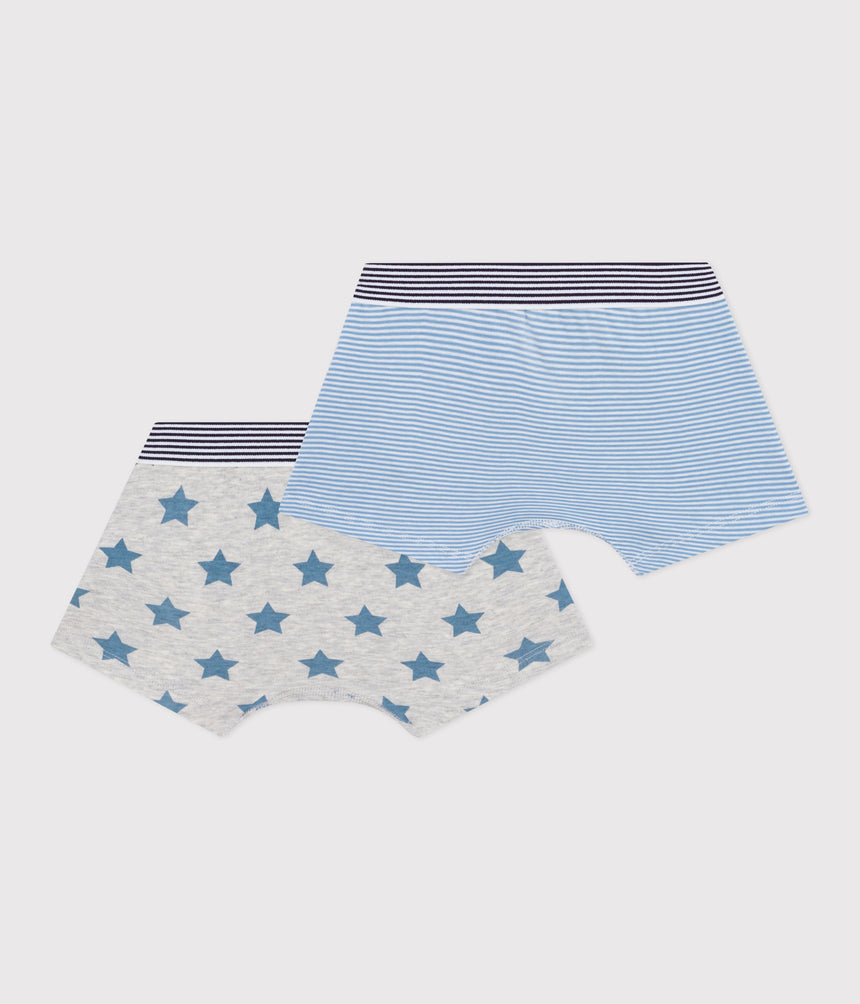 PCK OF CHILDRENS STAR-PRINT COTTON BOXERS