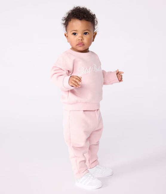 BABIES PETIT BATEAU EMBROIDERED COTTON SWEATSHIRT