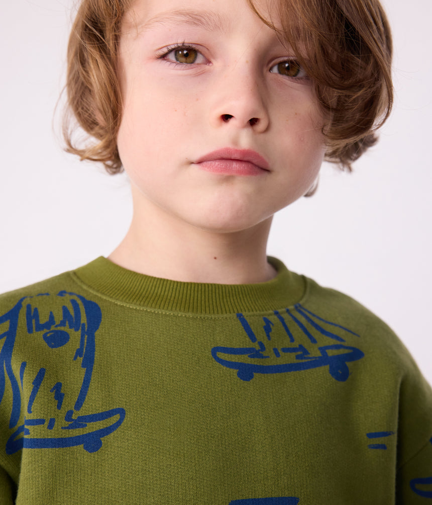 CHILDREN'S PRINTED COTTON SWEATSHIRT