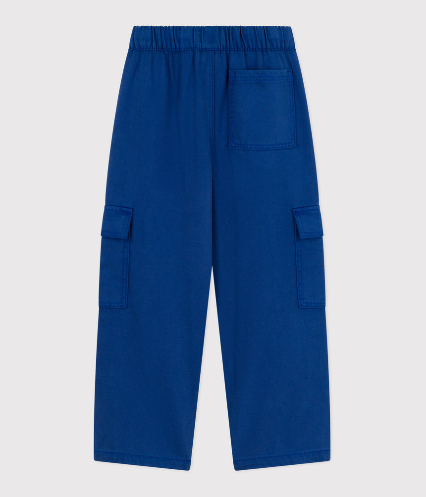 CHILDRENS PLAIN LYOCELL CARGO PANTS