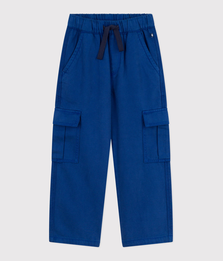 CHILDRENS PLAIN LYOCELL CARGO PANTS