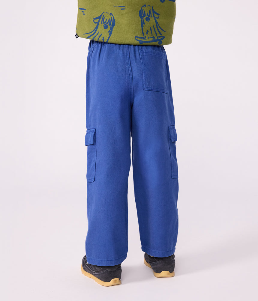 CHILDRENS PLAIN LYOCELL CARGO PANTS
