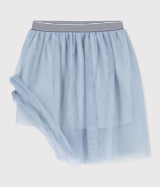 GIRLS' PLAIN SEQUINNED TULLE SKIRT GIRLS' PLAIN SEQUINNED TULLE SKIRT