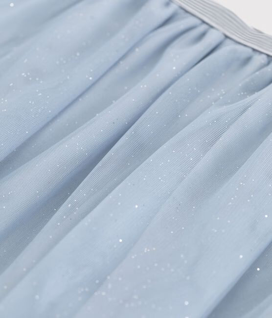 GIRLS' PLAIN SEQUINNED TULLE SKIRT