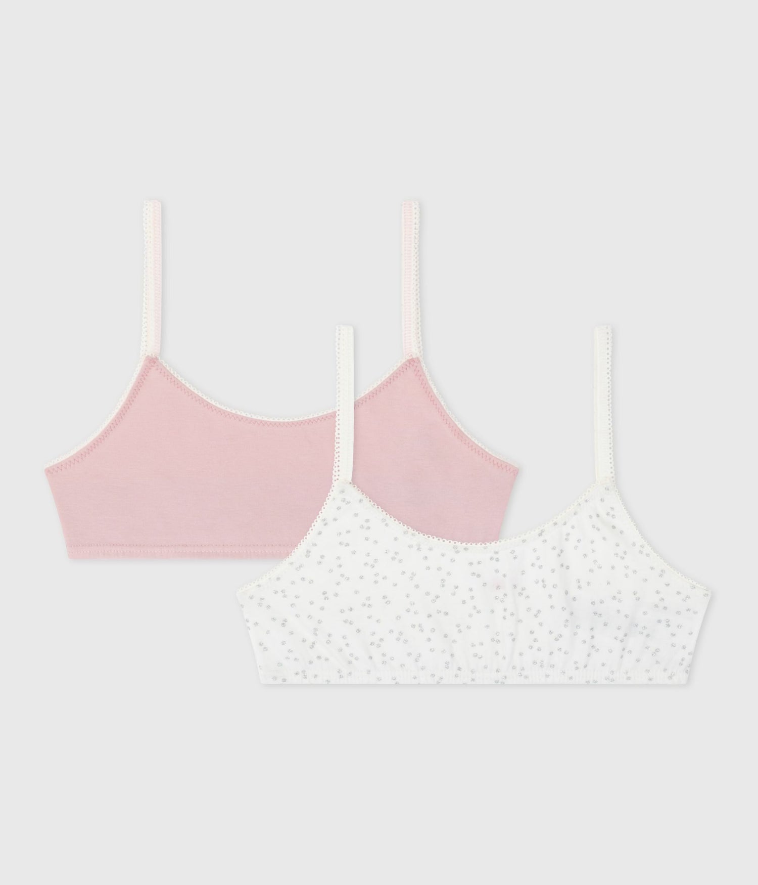 CHILDRENS COTTON AND ELASTINE BRA TOPS-2- PACK CHILDRENS COTTON AND ELASTINE BRA TOPS-2- PACK