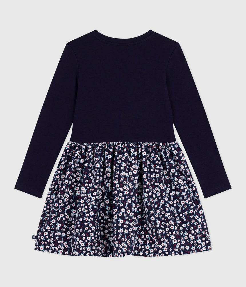 CHILDRENS LONG-SLEEVED COTTON DRESS