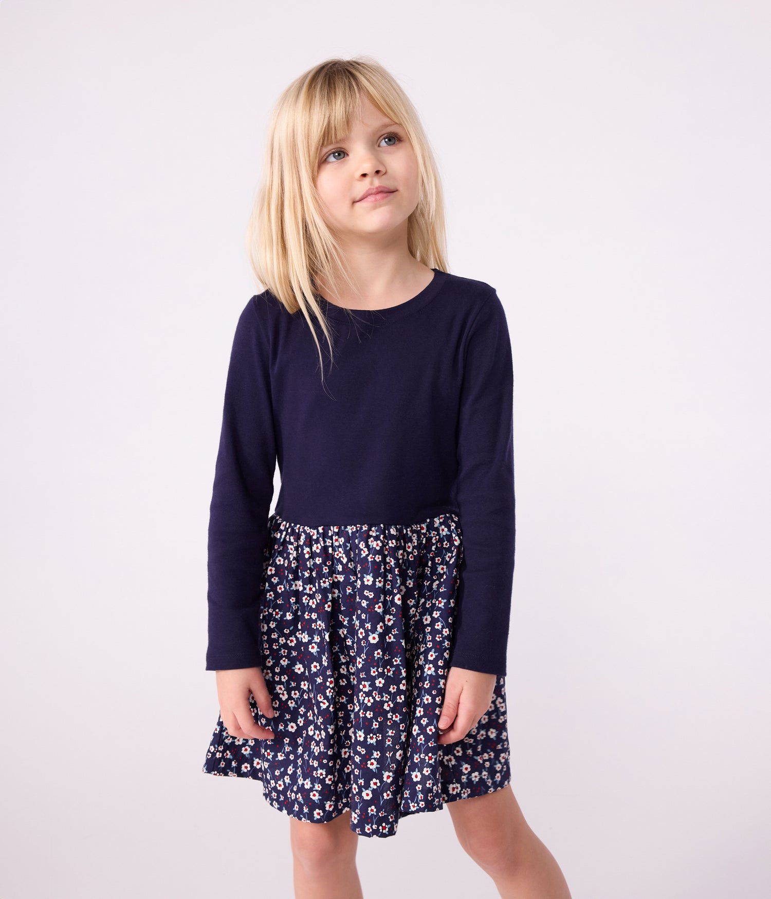 CHILDRENS LONG-SLEEVED COTTON DRESS CHILDRENS LONG-SLEEVED COTTON DRESS
