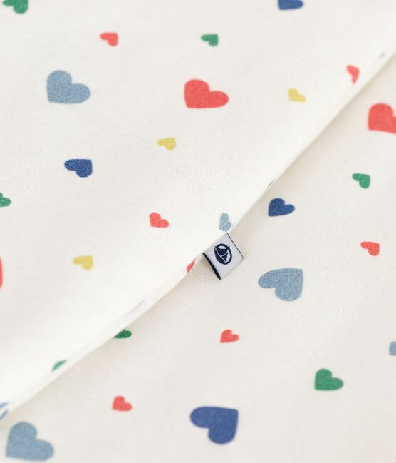 BABIES 2 TOG HEART- PRINT COTON SLEEPING BAG