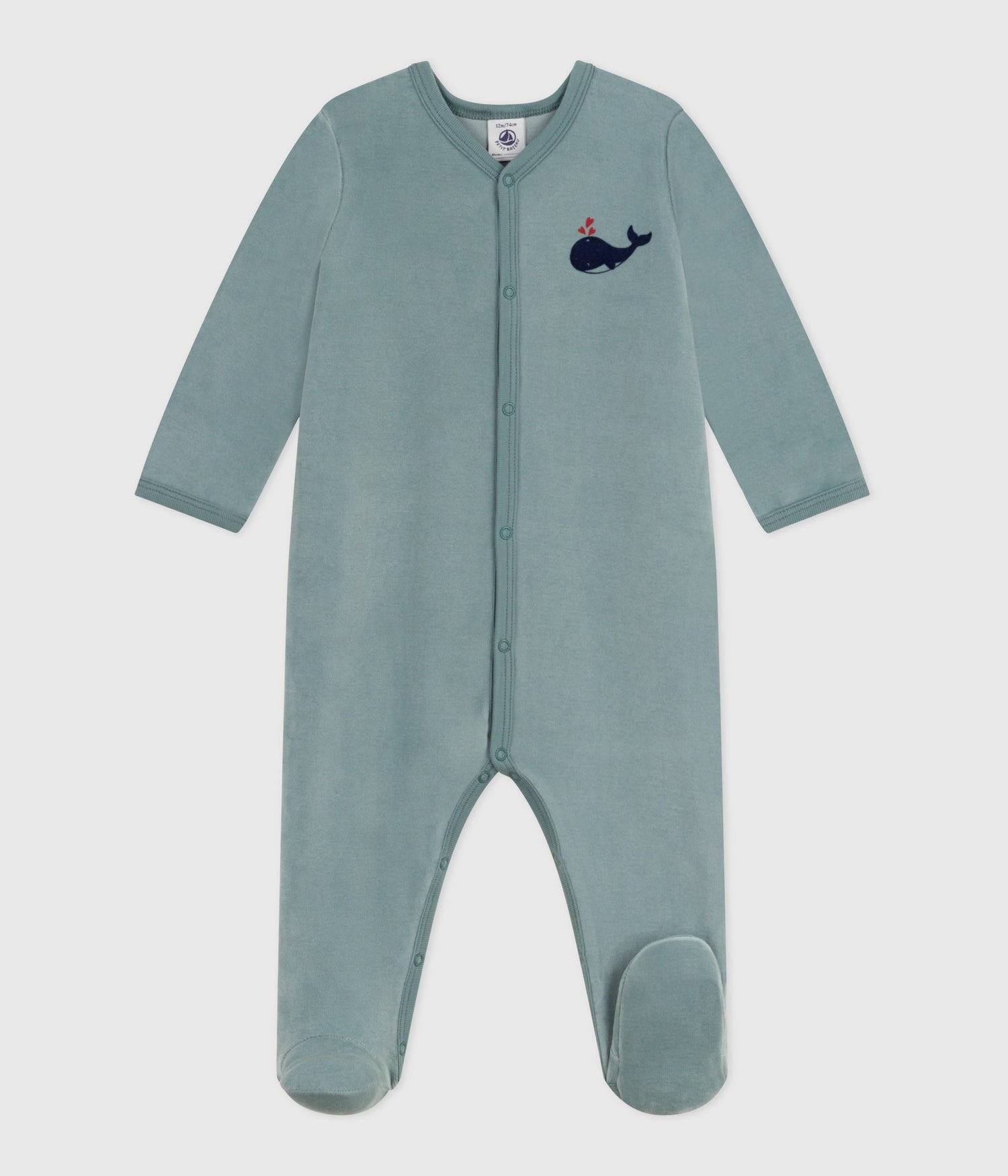 BABIES PLAIN VELOUR PYJAMA SUIT BABIES PLAIN VELOUR PYJAMA SUIT