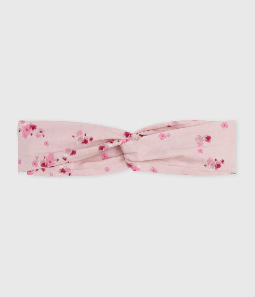 BABIES' HAIRBAND IN FLORAL-PRINT POPLIN