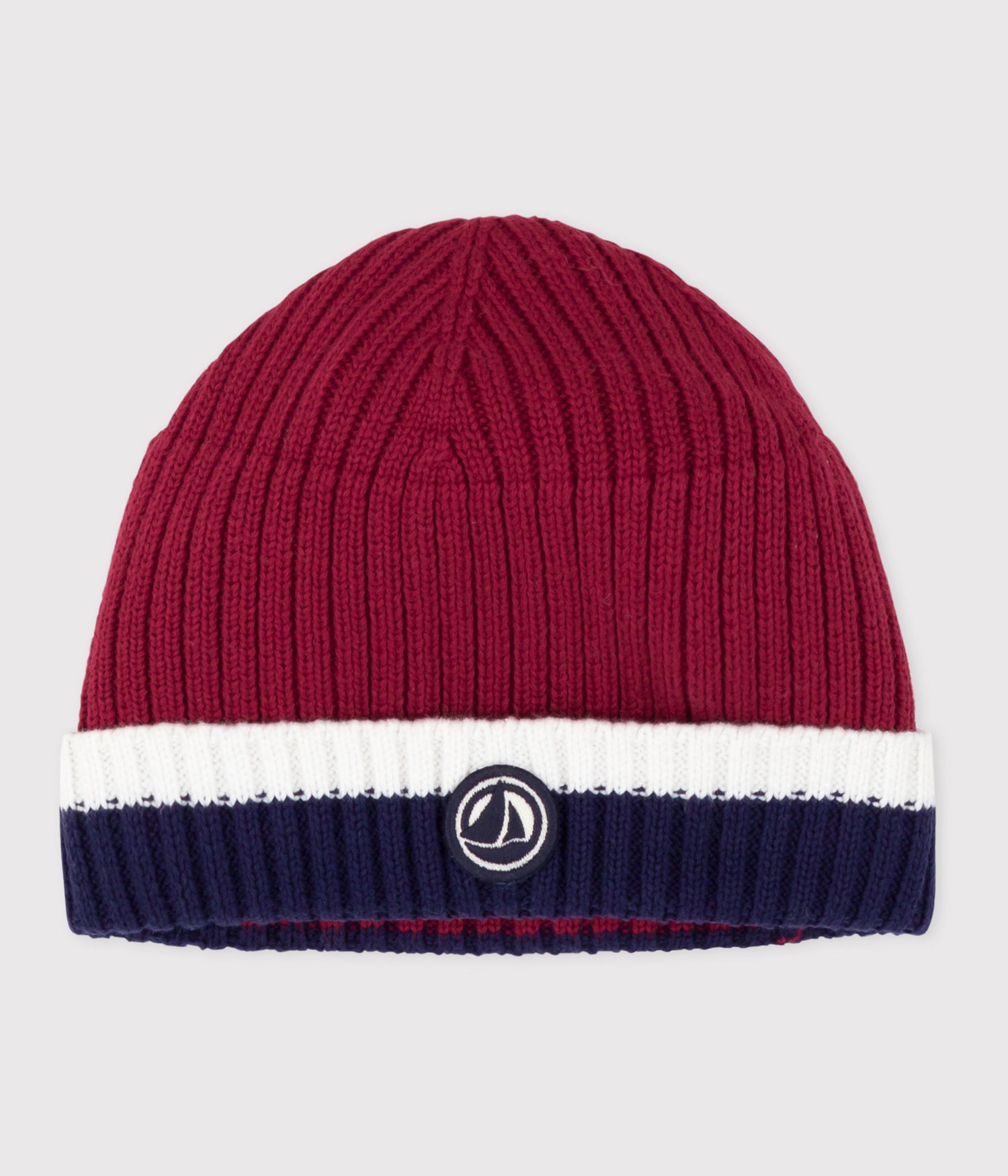 BABIES' KNITTED BEANIE WITH A FLEECE LINING BABIES' KNITTED BEANIE WITH A FLEECE LINING