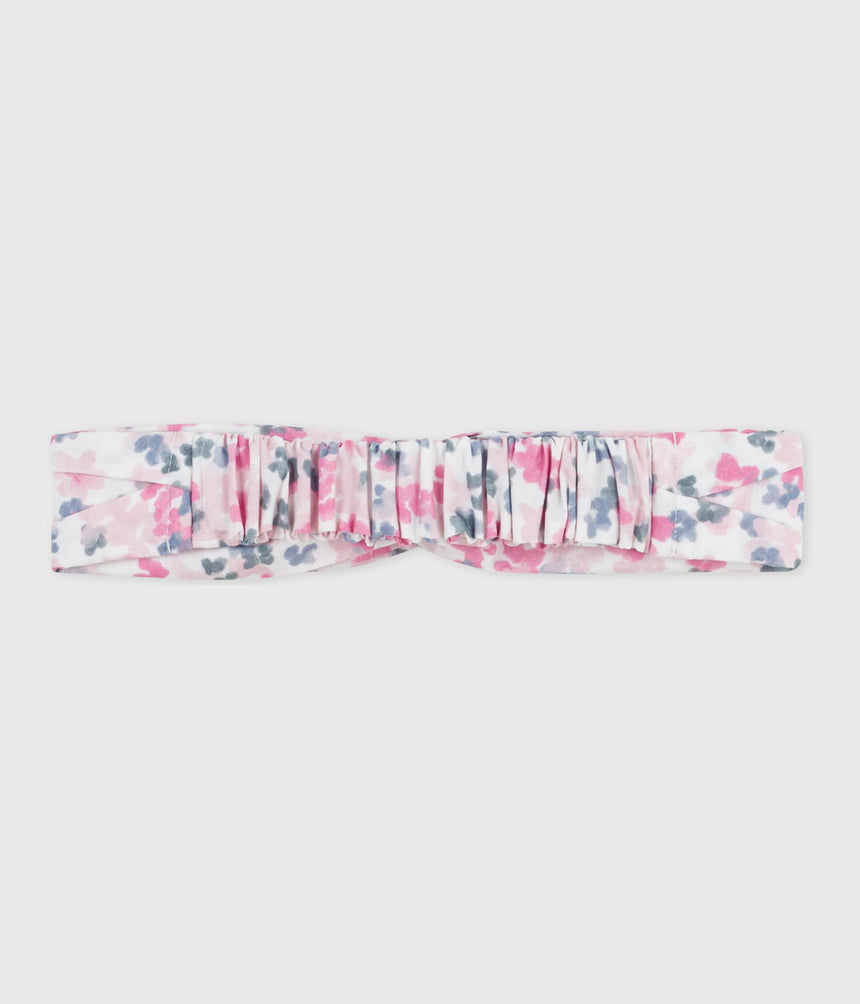 CHILDRENS HAIRBAND IN FLORAL-PRINT POPLIN