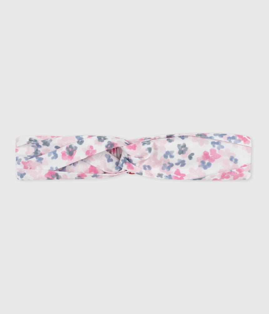 CHILDRENS HAIRBAND IN FLORAL-PRINT POPLIN
