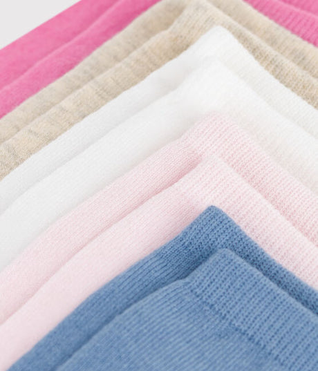CHILDRENS PLAIN COTTON SOCKS-5-PACK