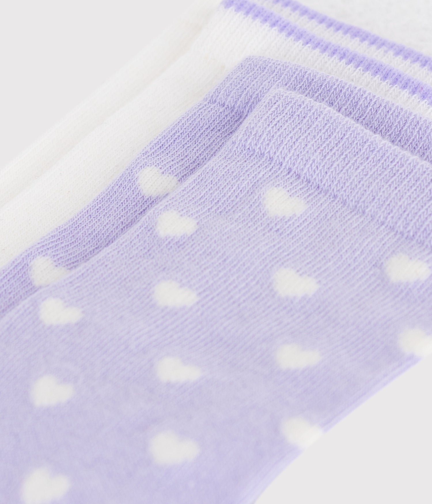 CHILDREN'S HEART PRINT COTTON SOCKS-2-PACK CHILDREN'S HEART PRINT COTTON SOCKS-2-PACK