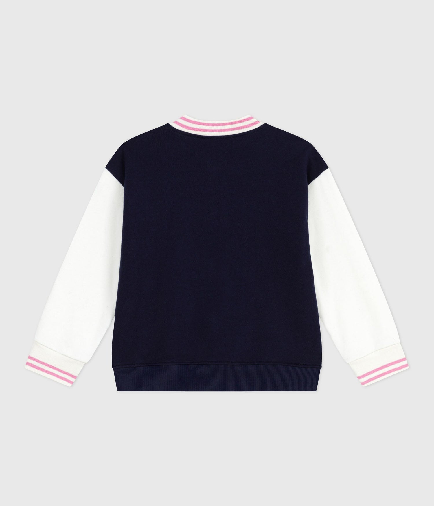 CHILDREN'S VARSITY-STYLE JACKET IN PLAIN COTTON CHILDREN'S VARSITY-STYLE JACKET IN PLAIN COTTON