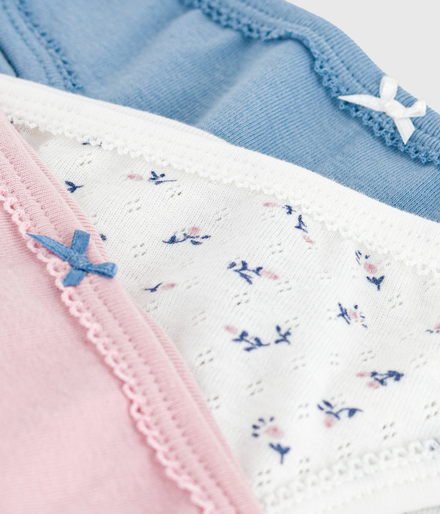 PACK OF CHILDRENS FLORAL-PRINT COTTON PANT