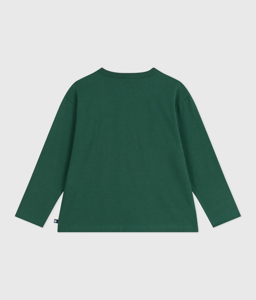 CHILDREN'S LONG-SLEEVED PRINTED COTTON T-SHIRT