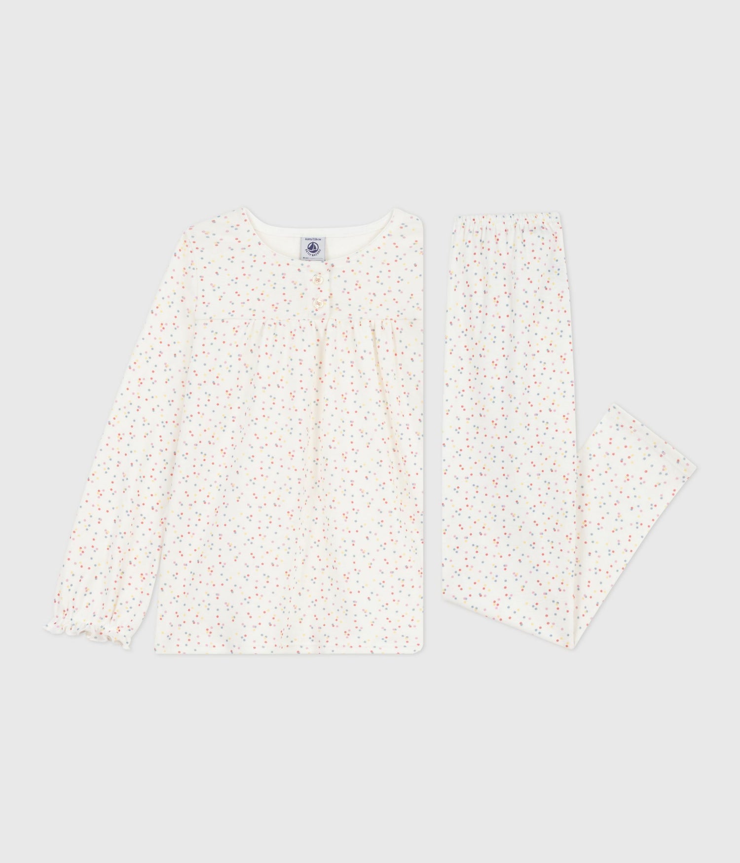CHILDRENS SPOTTY PRINTED COTTON PYJAMAS CHILDRENS SPOTTY PRINTED COTTON PYJAMAS