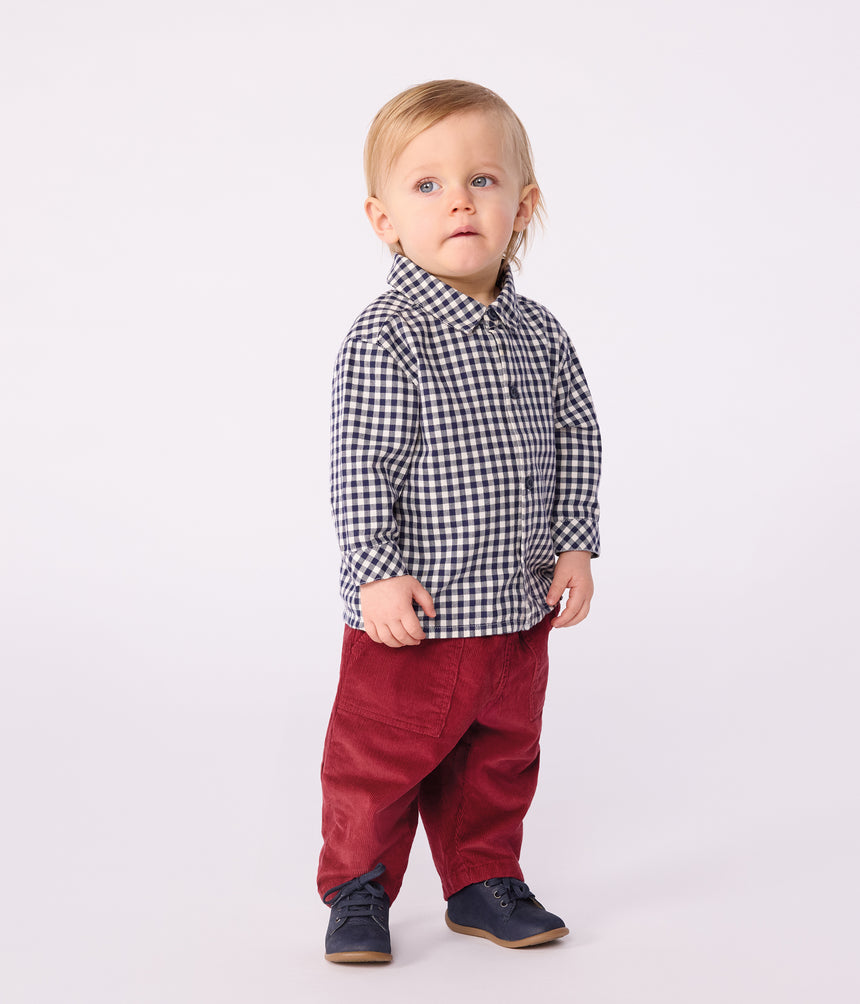 BABIES CHECKED FLANNEL SHIRT