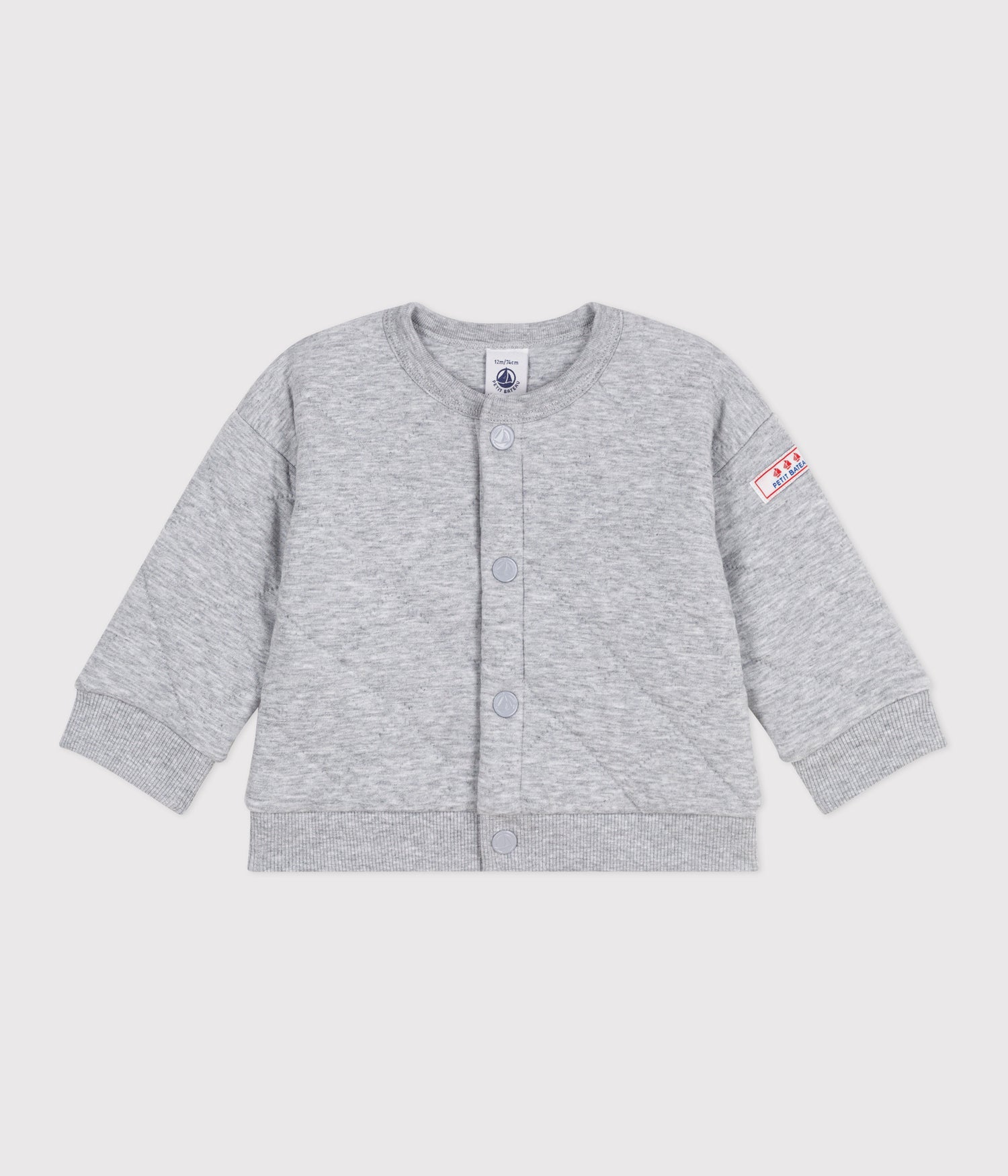 BABIES PLAIN THICK COTTON CARDIGAN BABIES PLAIN THICK COTTON CARDIGAN