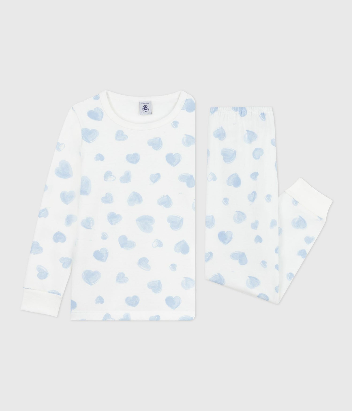 CHILDRENS PYJAMAS IN HEART PRINTED FLEECE CHILDRENS PYJAMAS IN HEART PRINTED FLEECE