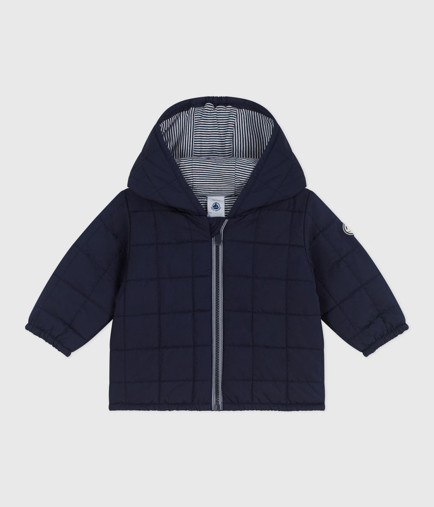 BABIES' PUFFER JACKET IN PLAIN POLYESTER
