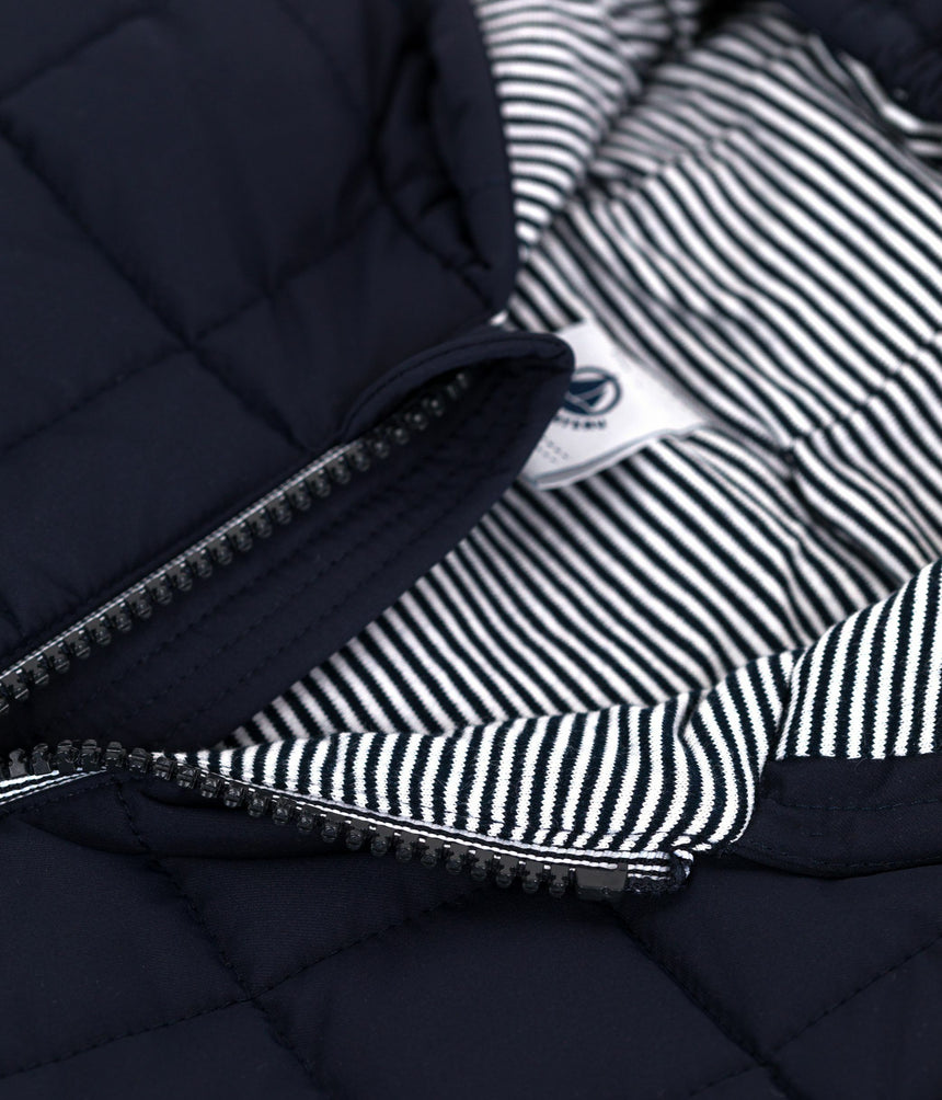 BABIES' PUFFER JACKET IN PLAIN POLYESTER