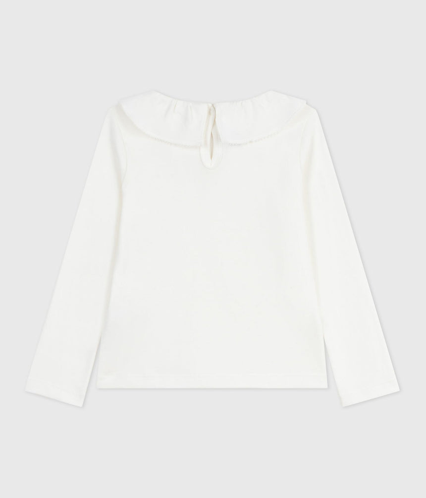 CHILDRENS LONG-SLEEVED PLAIN COTTON T-SHIRT