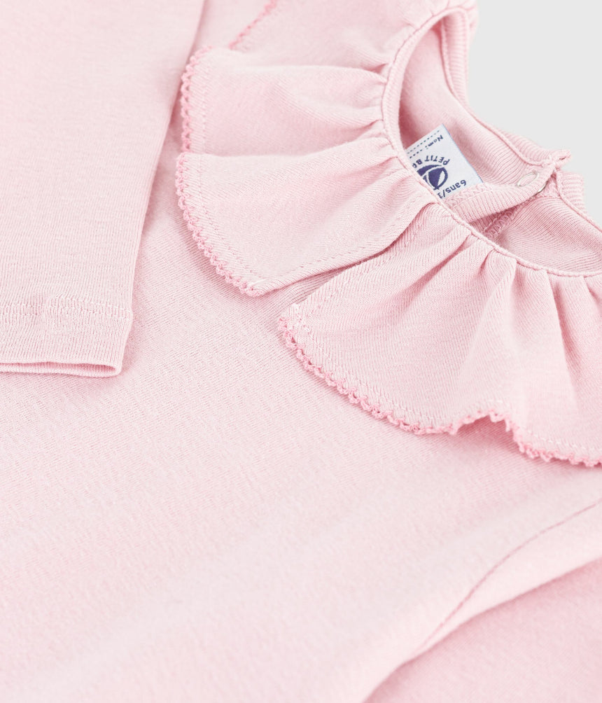 CHILDRENS LONG-SLEEVED PLAIN COTTON T-SHIRT
