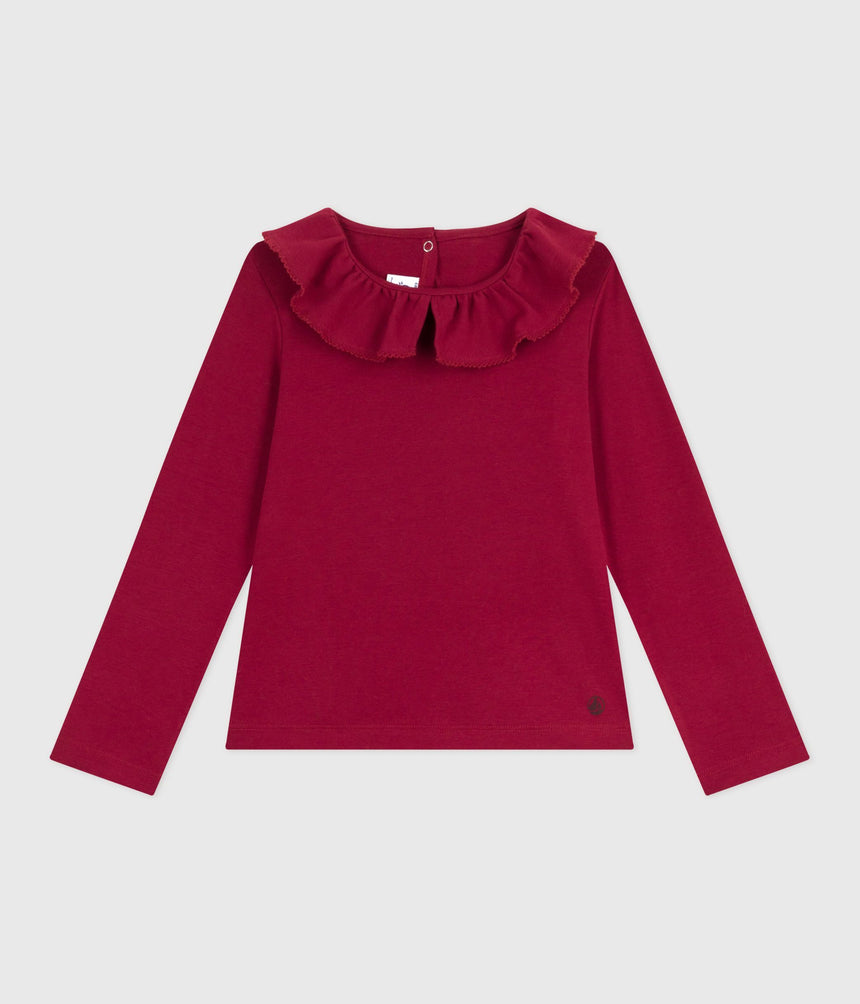CHILDRENS LONG SLEEVED PLAIN COTTON T-SHIRT