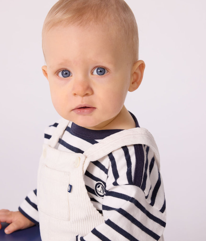 BABIES' PLAIN CORDUROY DUNGAREES