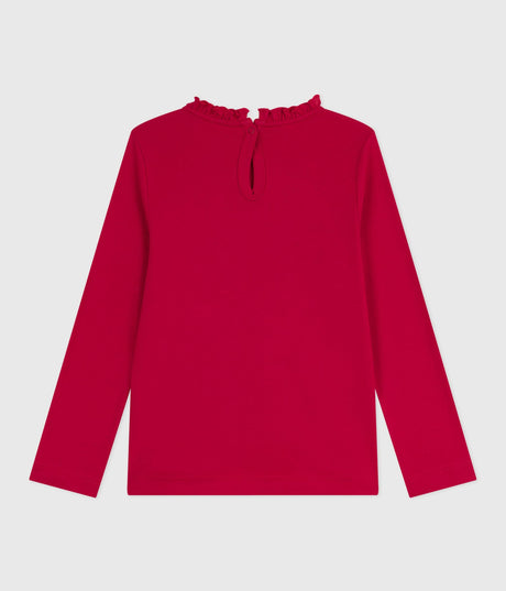 CHILDREN'S LONG-SLEEVED PLAIN COTTON T-SHIRT