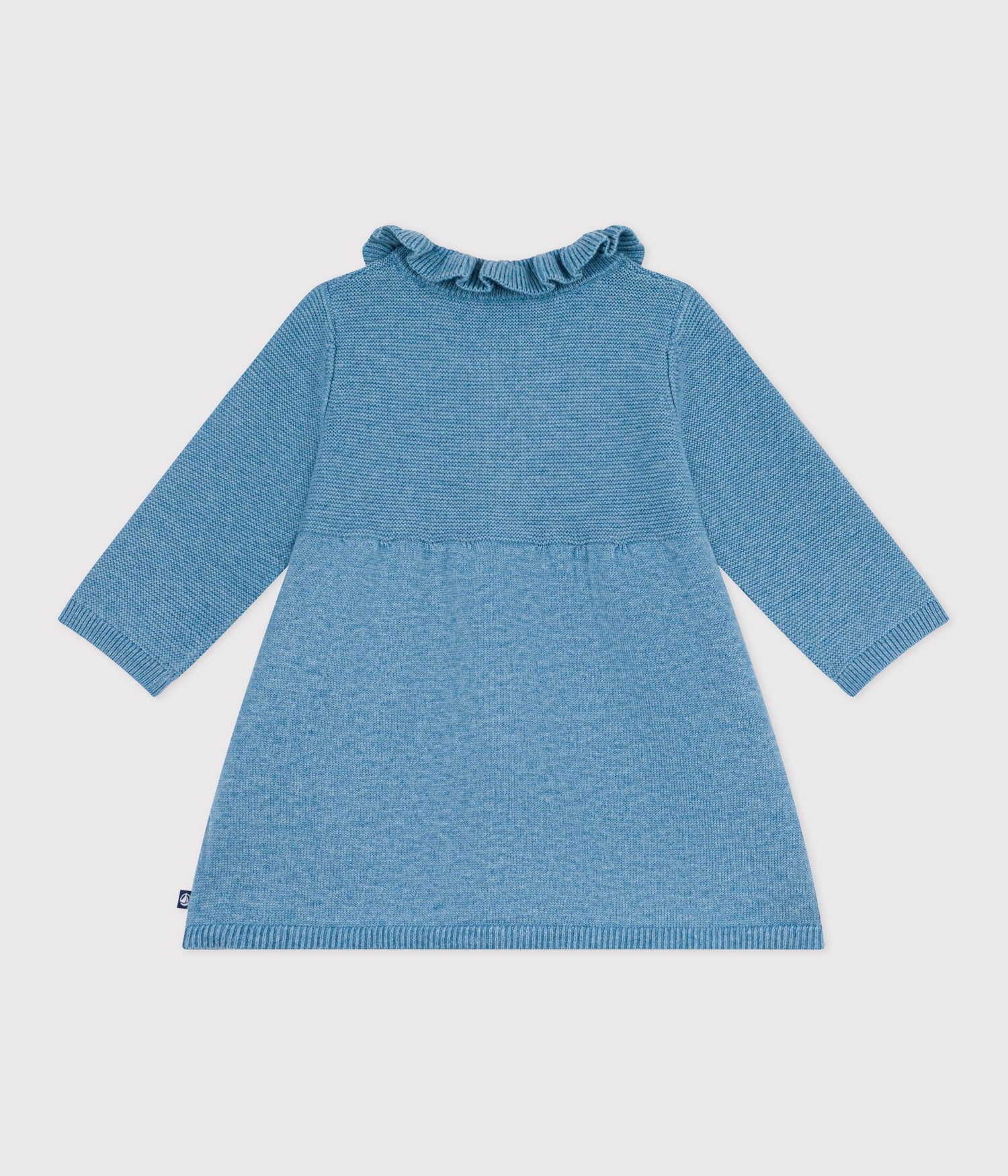 BABIES' PLAIN COTTON AND WOOL DRESS BABIES' PLAIN COTTON AND WOOL DRESS