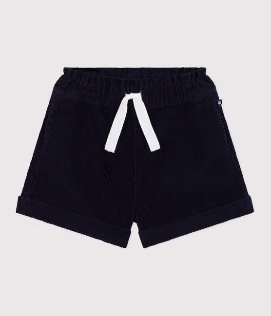 CHILDREN'S PLAIN CORDUROY SHORTS