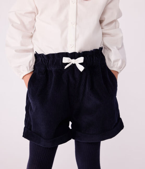 CHILDREN'S PLAIN CORDUROY SHORTS CHILDREN'S PLAIN CORDUROY SHORTS