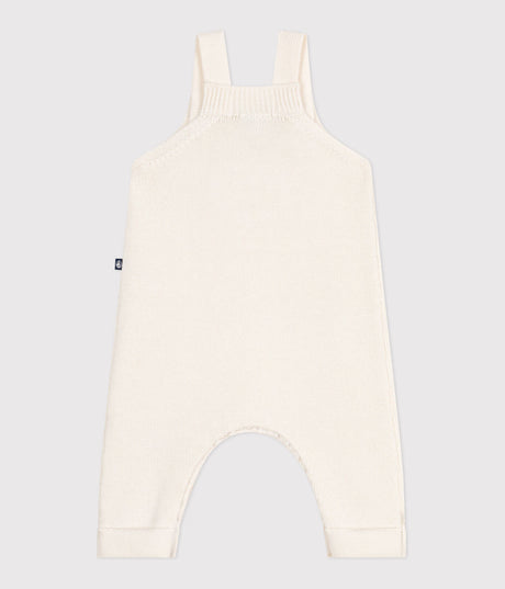 UNISEX BABY DUNGAREES IN WOOL AND COTTON KNIT