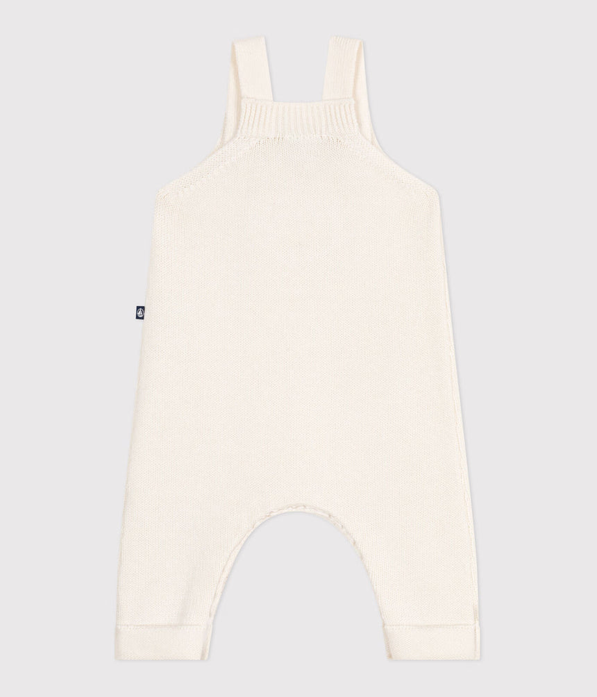 UNISEX BABY DUNGAREES IN WOOL AND COTTON KNIT