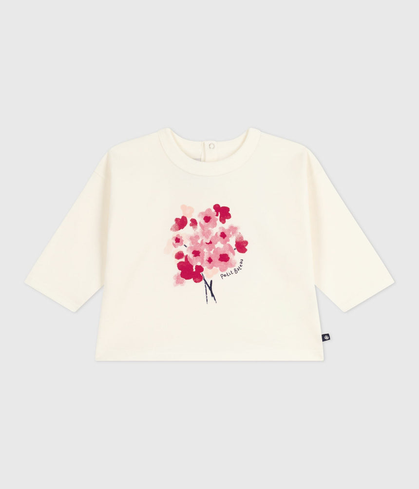 BABIES LONG-SLEEVED T-SHIRT WITH A CAT DESIGN
