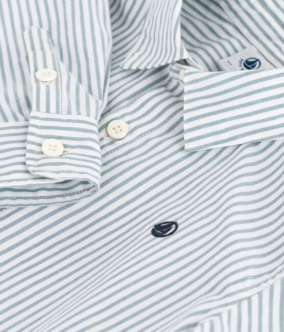 CHILDRENS STRIPY COTTON SHIRT