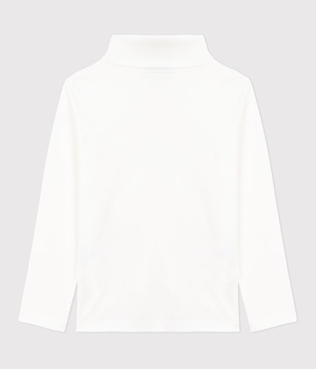 CHILDRENS PLAIN COTTON ROLLNEACK TOP