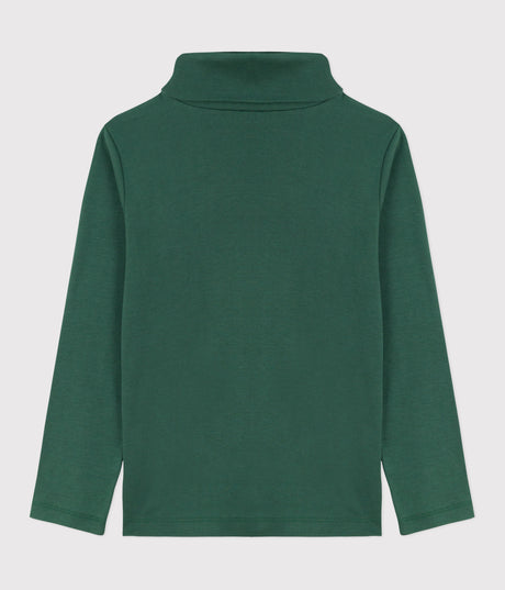 CHILDRENS PLAIN COTTON ROLLNEACK TOP