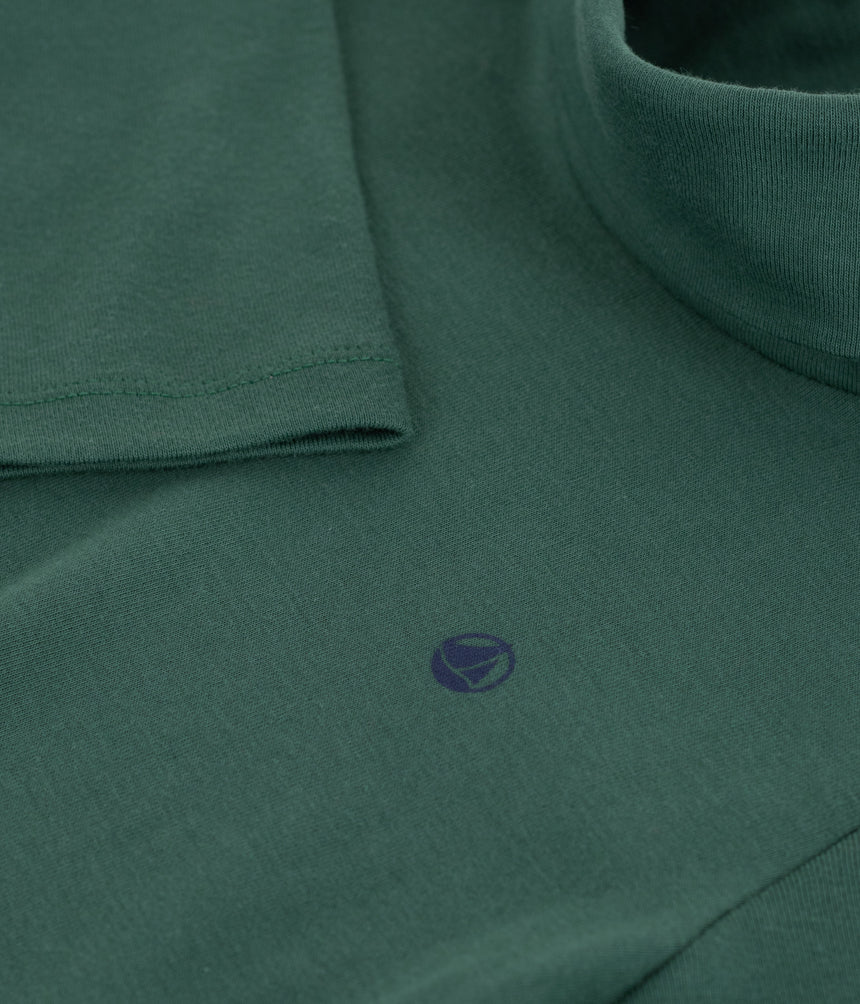 CHILDRENS PLAIN COTTON ROLLNEACK TOP