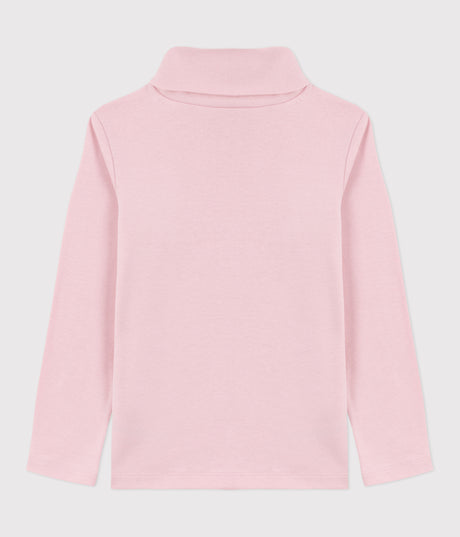 CHILDRENS PLAIN COTTON ROLLNECK TOP