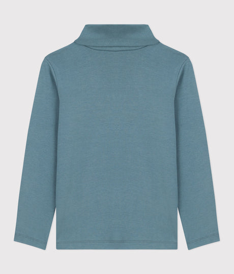 CHILDRENS PLAIN COTTON ROLLNEACK TOP